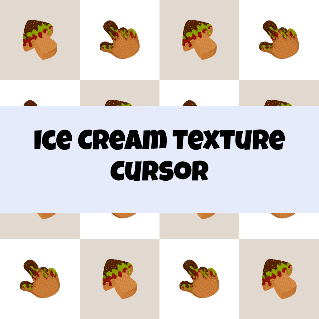 Preview Ice Cream Texture cursor custom cursor pack